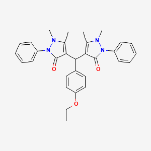 4,4'-[(4-ethoxyphenyl)methylene]bis(1,5-dimethyl-2-phenyl-1,2-dihydro-3H-pyrazol-3-one)