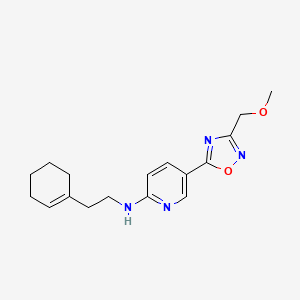 N-[2-(1-cyclohexen-1-yl)ethyl]-5-[3-(methoxymethyl)-1,2,4-oxadiazol-5-yl]-2-pyridinamine