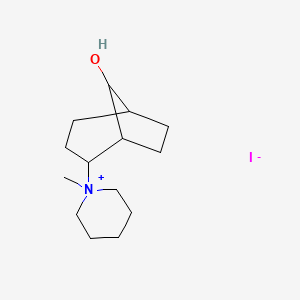 2-(1-Methylpiperidin-1-ium-1-yl)bicyclo[3.2.1]octan-8-ol;iodide