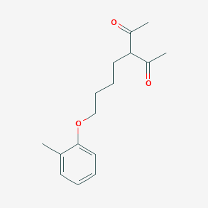 3-[4-(2-Methylphenoxy)butyl]pentane-2,4-dione