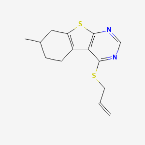 4-(allylthio)-7-methyl-5,6,7,8-tetrahydro[1]benzothieno[2,3-d]pyrimidine