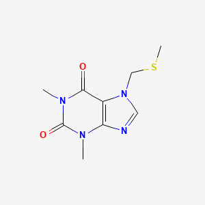 molecular formula C9H12N4O2S B5094330 7-((Methylthio)methyl)theophylline CAS No. 10576-52-0