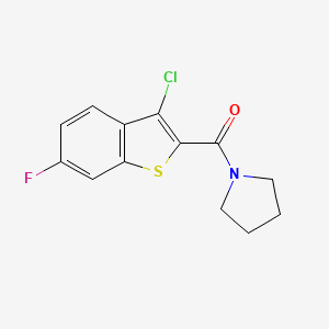 1-[(3-chloro-6-fluoro-1-benzothien-2-yl)carbonyl]pyrrolidine