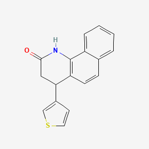 4-(thiophen-3-yl)-3,4-dihydrobenzo[h]quinolin-2(1H)-one