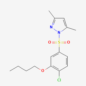 4-[(3,5-Dimethylpyrazolyl)sulfonyl]-2-butoxy-1-chlorobenzene