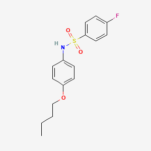 (4-Butoxyphenyl)[(4-fluorophenyl)sulfonyl]amine