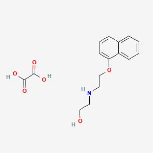 molecular formula C16H19NO6 B5094470 2-(2-Naphthalen-1-yloxyethylamino)ethanol;oxalic acid 