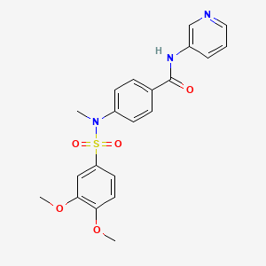 4-[[(3,4-dimethoxyphenyl)sulfonyl](methyl)amino]-N-3-pyridinylbenzamide