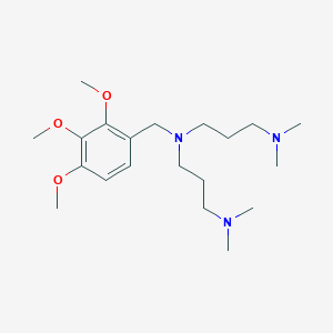 molecular formula C20H37N3O3 B5094483 N'-[3-(dimethylamino)propyl]-N,N-dimethyl-N'-[(2,3,4-trimethoxyphenyl)methyl]propane-1,3-diamine 