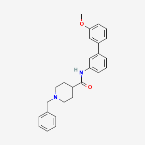 molecular formula C26H28N2O2 B5094525 1-benzyl-N-(3'-methoxy-3-biphenylyl)-4-piperidinecarboxamide 