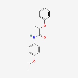 molecular formula C17H19NO3 B5094538 N-(4-ethoxyphenyl)-2-phenoxypropanamide 