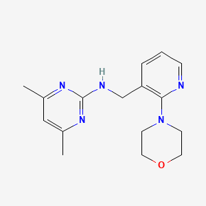 4,6-dimethyl-N-{[2-(4-morpholinyl)-3-pyridinyl]methyl}-2-pyrimidinamine