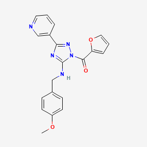 1-(2-furoyl)-N-(4-methoxybenzyl)-3-(3-pyridinyl)-1H-1,2,4-triazol-5-amine