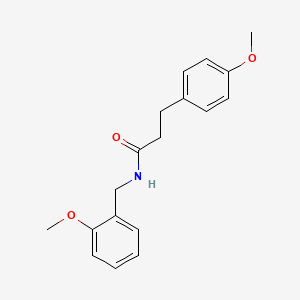 molecular formula C18H21NO3 B5094582 N-(2-methoxybenzyl)-3-(4-methoxyphenyl)propanamide 