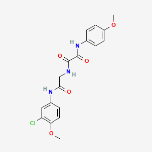 molecular formula C18H18ClN3O5 B5094608 N-[2-(3-chloro-4-methoxyanilino)-2-oxoethyl]-N'-(4-methoxyphenyl)oxamide 