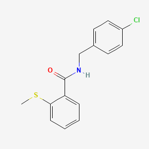 molecular formula C15H14ClNOS B5094612 N-(4-chlorobenzyl)-2-(methylthio)benzamide 