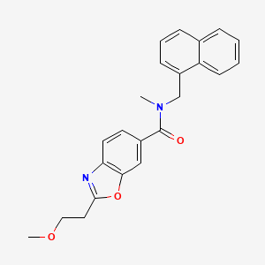 2-(2-methoxyethyl)-N-methyl-N-(1-naphthylmethyl)-1,3-benzoxazole-6-carboxamide