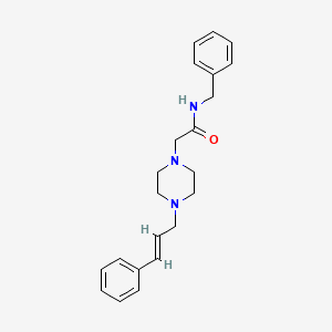 molecular formula C22H27N3O B5094641 N-benzyl-2-(4-cinnamylpiperazin-1-yl)acetamide 