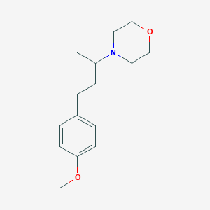 molecular formula C15H23NO2 B5094684 4-[3-(4-methoxyphenyl)-1-methylpropyl]morpholine 