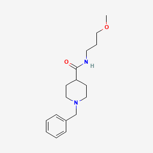 molecular formula C17H26N2O2 B5094698 1-benzyl-N-(3-methoxypropyl)-4-piperidinecarboxamide 