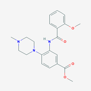 Methyl 3-[(2-methoxyphenyl)carbonylamino]-4-(4-methylpiperazinyl)benzoate