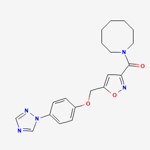 1-[(5-{[4-(1H-1,2,4-triazol-1-yl)phenoxy]methyl}-3-isoxazolyl)carbonyl]azocane