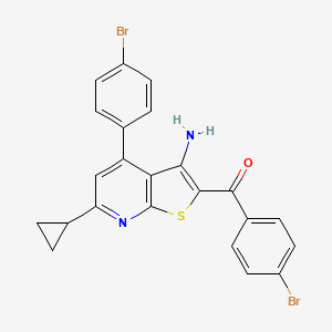 [3-amino-4-(4-bromophenyl)-6-cyclopropylthieno[2,3-b]pyridin-2-yl](4-bromophenyl)methanone