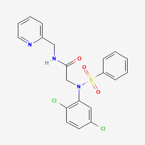 N~2~-(2,5-dichlorophenyl)-N~2~-(phenylsulfonyl)-N~1~-(2-pyridinylmethyl)glycinamide