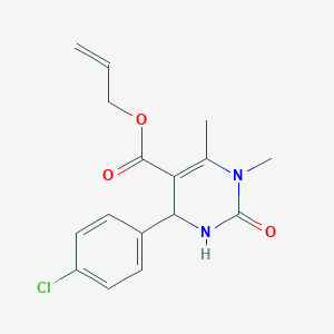 Prop-2-en-1-yl 4-(4-chlorophenyl)-1,6-dimethyl-2-oxo-1,2,3,4-tetrahydropyrimidine-5-carboxylate