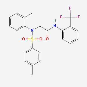 N~2~-(2-methylphenyl)-N~2~-[(4-methylphenyl)sulfonyl]-N~1~-[2-(trifluoromethyl)phenyl]glycinamide