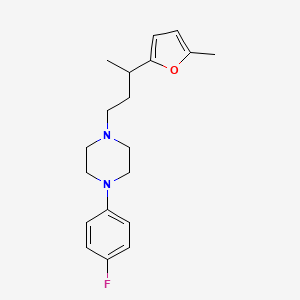 molecular formula C19H25FN2O B5094781 1-(4-fluorophenyl)-4-[3-(5-methyl-2-furyl)butyl]piperazine 