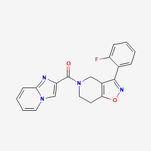 molecular formula C20H15FN4O2 B5094782 3-(2-fluorophenyl)-5-(imidazo[1,2-a]pyridin-2-ylcarbonyl)-4,5,6,7-tetrahydroisoxazolo[4,5-c]pyridine 