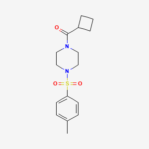 CYCLOBUTYL{4-[(4-METHYLPHENYL)SULFONYL]PIPERAZINO}METHANONE