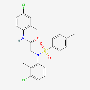 N~2~-(3-chloro-2-methylphenyl)-N~1~-(4-chloro-2-methylphenyl)-N~2~-[(4-methylphenyl)sulfonyl]glycinamide