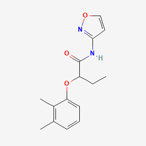 molecular formula C15H18N2O3 B5094903 2-(2,3-DIMETHYLPHENOXY)-N-(3-ISOXAZOLYL)BUTANAMIDE 