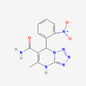 5-methyl-7-(2-nitrophenyl)-4,7-dihydrotetrazolo[1,5-a]pyrimidine-6-carboxamide