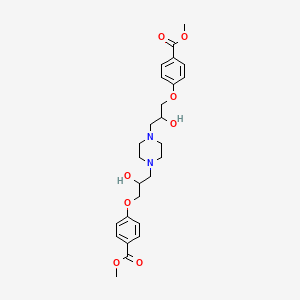 dimethyl 4,4'-{1,4-piperazinediylbis[(2-hydroxy-3,1-propanediyl)oxy]}dibenzoate