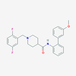 1-(2,5-difluorobenzyl)-N-(3'-methoxy-2-biphenylyl)-4-piperidinecarboxamide