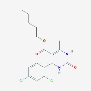 Pentyl 4-(2,4-dichlorophenyl)-6-methyl-2-oxo-1,2,3,4-tetrahydropyrimidine-5-carboxylate