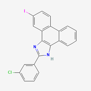 2-(3-chlorophenyl)-5-iodo-1H-phenanthro[9,10-d]imidazole