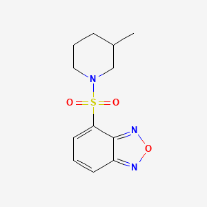 molecular formula C12H15N3O3S B5095040 4-[(3-methyl-1-piperidinyl)sulfonyl]-2,1,3-benzoxadiazole 