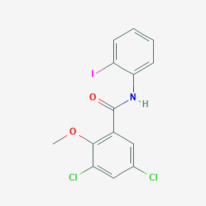 3,5-dichloro-N-(2-iodophenyl)-2-methoxybenzamide