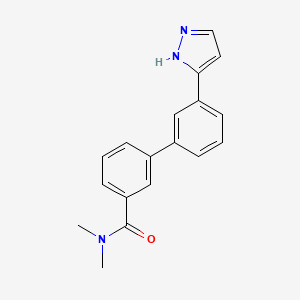 N,N-dimethyl-3'-(1H-pyrazol-3-yl)-3-biphenylcarboxamide