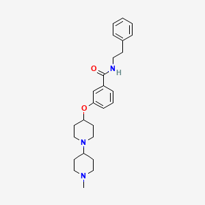 3-[(1'-methyl-1,4'-bipiperidin-4-yl)oxy]-N-(2-phenylethyl)benzamide