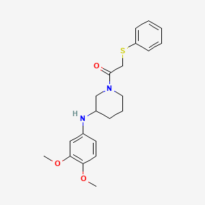 N-(3,4-dimethoxyphenyl)-1-[(phenylthio)acetyl]-3-piperidinamine