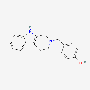 molecular formula C18H18N2O B5095151 4-(1,3,4,9-四氢-2H-β-咔啉-2-基甲基)苯酚 