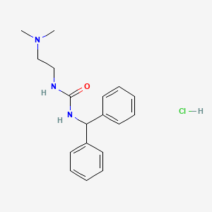 molecular formula C18H24ClN3O B5095155 1-Benzhydryl-3-[2-(dimethylamino)ethyl]urea;hydrochloride 