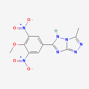 6-(4-methoxy-3,5-dinitrophenyl)-3-methyl-5H-[1,2,4]triazolo[4,3-b][1,2,4]triazole