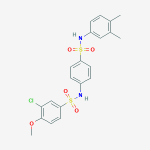 3-chloro-N-(4-{[(3,4-dimethylphenyl)amino]sulfonyl}phenyl)-4-methoxybenzenesulfonamide