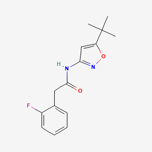 molecular formula C15H17FN2O2 B5095181 N-(5-tert-butyl-1,2-oxazol-3-yl)-2-(2-fluorophenyl)acetamide 